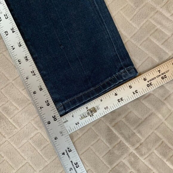 Ann Taylor Loft Womens 26 Denim Jeans Blue Curvy Skinny Dark Wash Low Rise - Picture 5 of 11